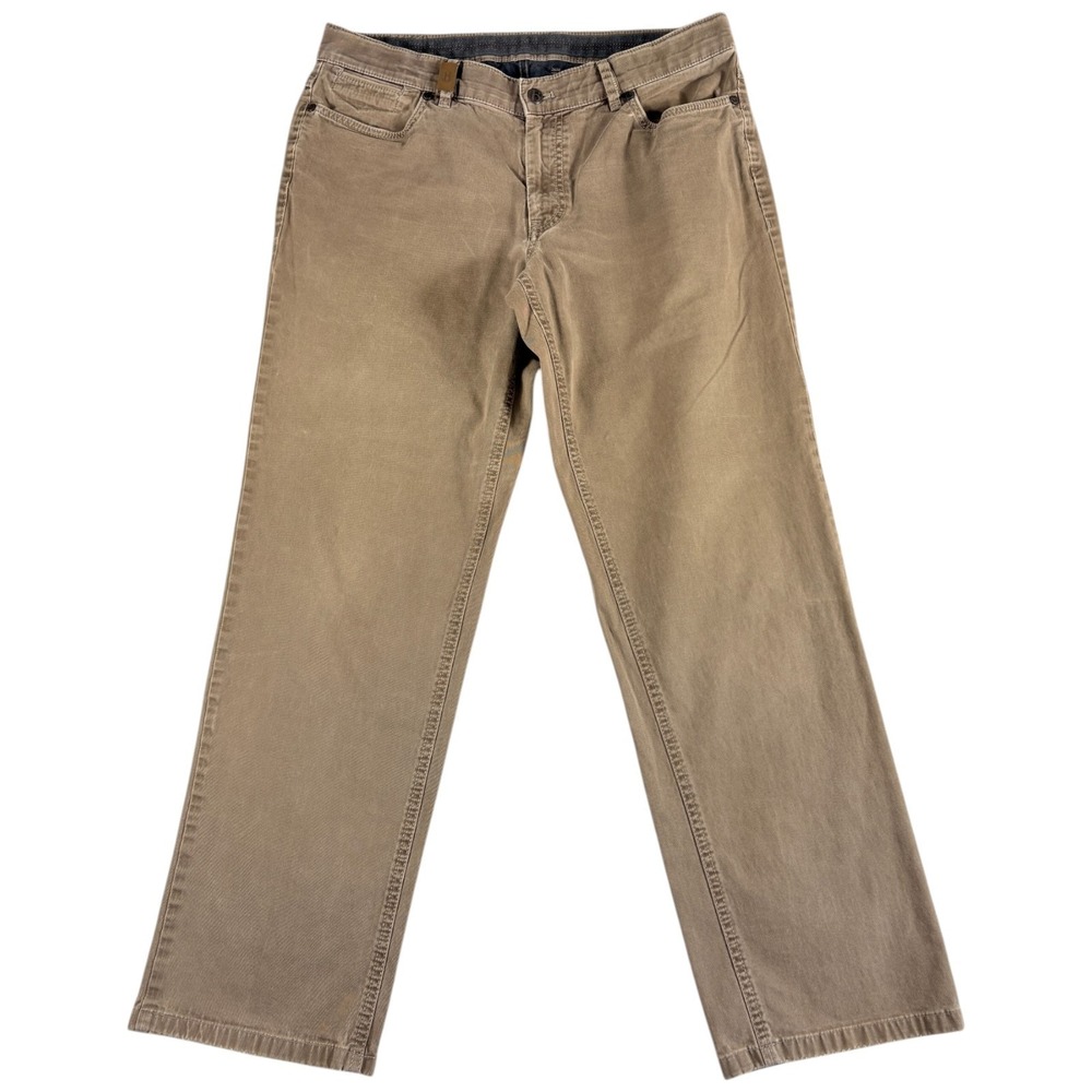 Hiltl Chino Pants Mens 35x34 Khaki Classic Fit Straight Leg Everyday Casual Wear